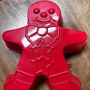 Gingerbread Man Mold -Holiday baking - Christmas Party -Plastic Jello Mold